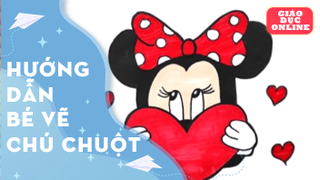 Hướng dẫn bé cách vẽ chú chuột đáng yêu
