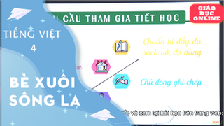 Môn Tiếng Việt Lớp 4 - Tập đọc: Bè xuôi sông La