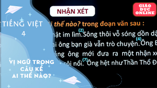 Môn Tiếng Việt Lớp 4 - Luyện từ và câu: Vị ngữ trong câu kể ai thế nào?