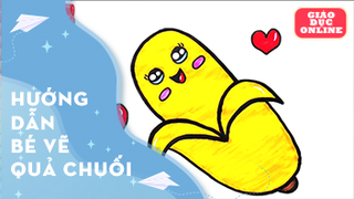 Cách vẽ một quả chuối