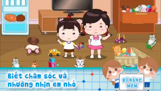 Giáo dục lễ nghĩa - Biết chăm sóc và nhường nhịn em nhỏ