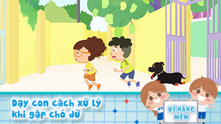 Dạy con cách xử lý khi gặp chó dữ