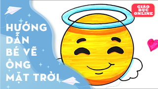 Hướng dẫn bé vẽ ông mặt trời