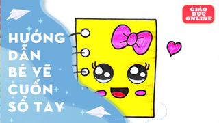 Cách vẽ và tô màu một cuốn sổ tay đẹp