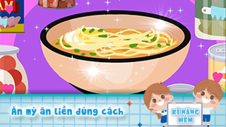 Ăn mỳ ăn liền đúng cách 