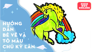 Hướng dẫn bé vẽ chú kỳ lân