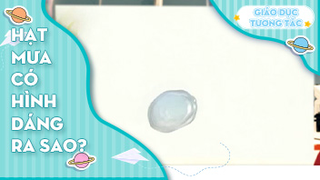 Hạt mưa có hình dáng ra sao?