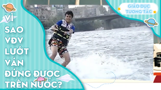 Vì sao vận động viên lướt ván đứng được trên nước?