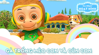 Ca khúc Gà trống mèo con và cún con