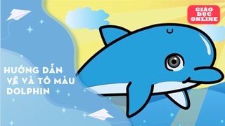 Hướng dẫn vẽ và tô màu Dolphin
