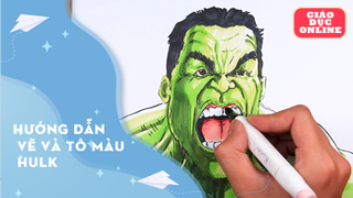 Hướng dẫn vẽ và tô màu Hulk