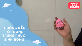  Hướng dẫn tô tượng trứng phục sinh hồng