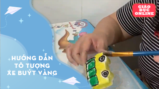 Hướng dẫn tô tượng xe buýt vàng