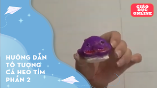 Hướng dẫn tô tượng cá heo tím phần 2