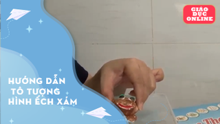 Hướng dẫn tô tượng hình ếch xám