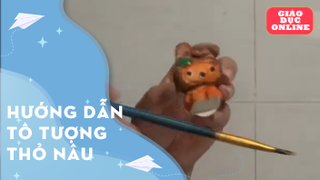 Hướng dẫn tô tượng thỏ nâu
