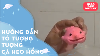 Hướng dẫn tô tượng cá heo hồng