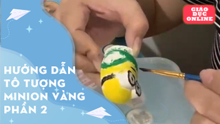  Hướng dẫn tô tượng minion vàng phần 2