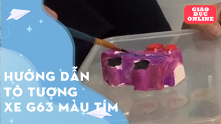 Hướng dẫn tô tượng xe G63 màu tím