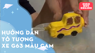 Hướng dẫn tô tượng xe G63 màu vàng