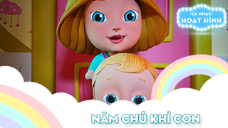 Ca khúc Năm chú khỉ con (4)