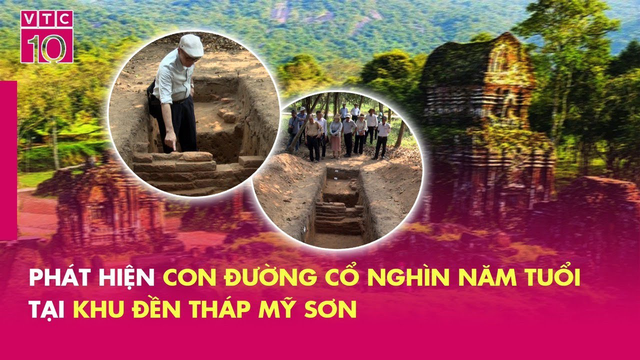 Phát hiện con đường cổ nghìn năm tuổi tại Khu đền tháp Mỹ Sơn