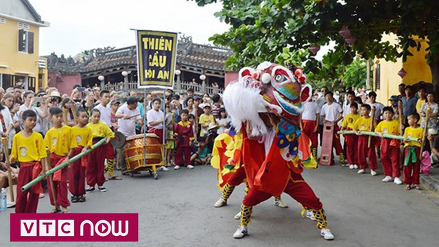 Độc đáo múa Thiên Cẩu Trung thu ở Hội An