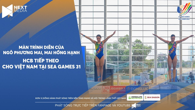 Màn trình diễn của Mai Hồng Hạnh - Ngô Phương Mai HCB tiếp theo cho Việt Nam tại SEA Games 31-1