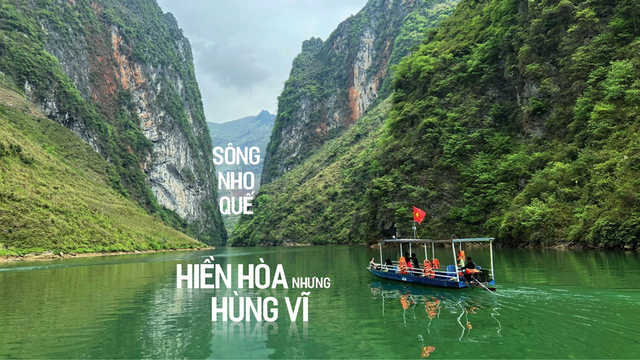 Sông Nho Quế - điểm du lịch hấp dẫn của Hà Giang