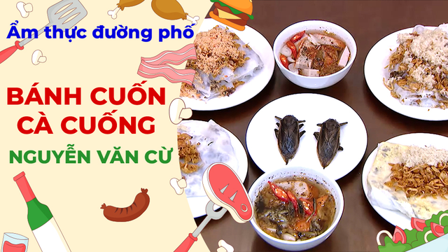 Bánh cuốn cà cuống - Ẩm thực đường phố