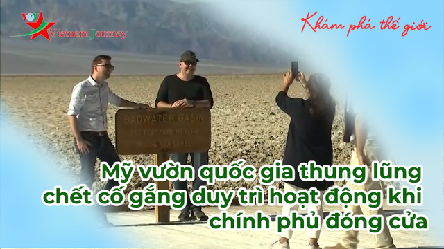 Mỹ vườn quốc gia thung lũng chết cố gắng duy trì hoạt động khi chính phủ đóng cửa