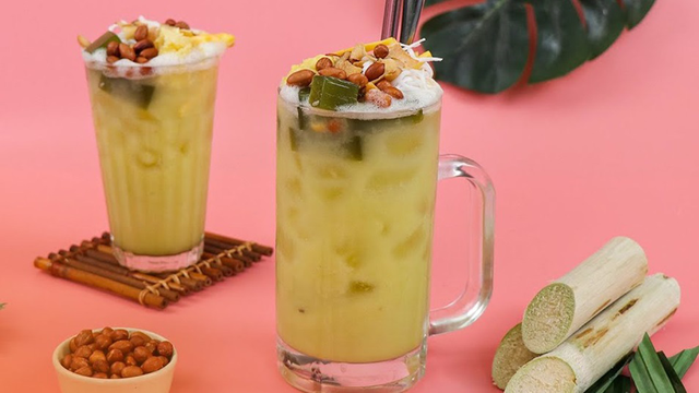 Nước mía sầu riêng và nước mía mix vị 1