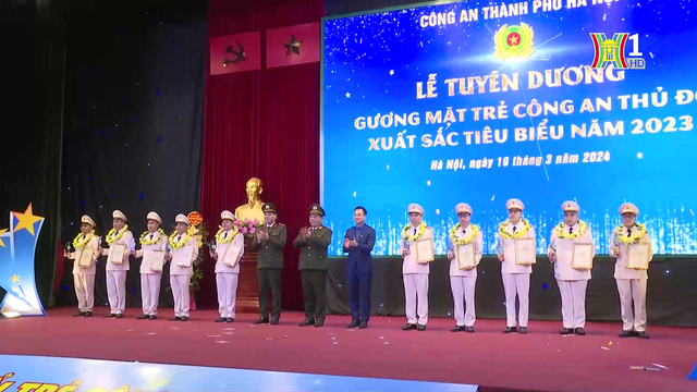 Tuyên dương 10 gương mặt trẻ Công an Thủ đô xuất sắc tiêu biểu | An ninh Thủ đô | 25/02/2025