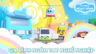 Ca khúc Gia đình ngón tay xe công trình (2)