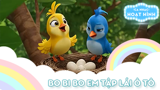 Ca khúc Bo bi bo em tập lái ô tô (3)