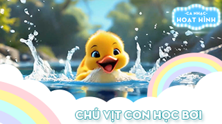 Ca khúc Chú vịt con học bơi