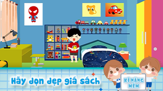 Hãy dọn dẹp giá sách