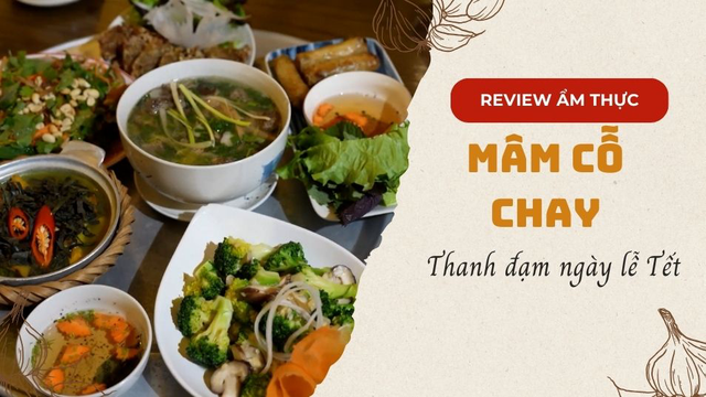 Mâm cỗ chay ngày Tết