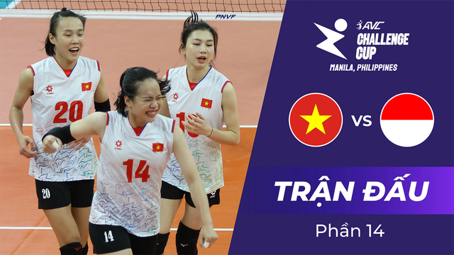 Trận đấu - Việt Nam vs Indonesia - Giải bóng chuyền nữ AVC Challenge Cup 2024 - Phần 14