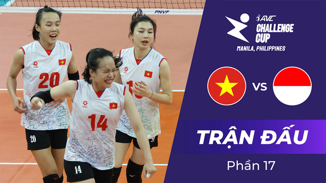 Trận đấu - Việt Nam vs Indonesia - Giải bóng chuyền nữ AVC Challenge Cup 2024 - Phần 17