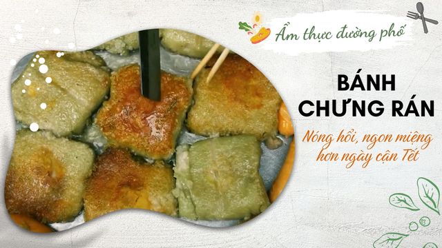 Bánh chưng rán nóng hổi, ngon miệng hơn ngày cận Tết