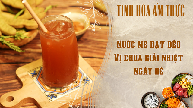 Nước me hạt dẻo - Vị chua giải nhiệt ngày hè