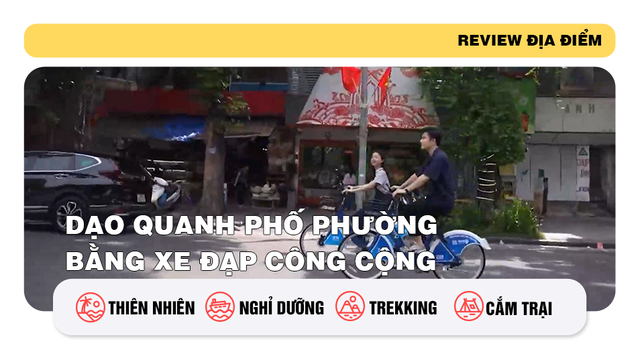 Dạo quanh phố phường bằng xe đạp công cộng