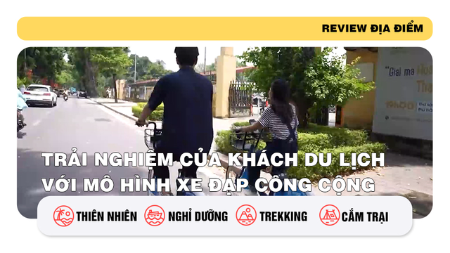 Trải nghiệm của khách du lịch với mô hình xe đạp công cộng