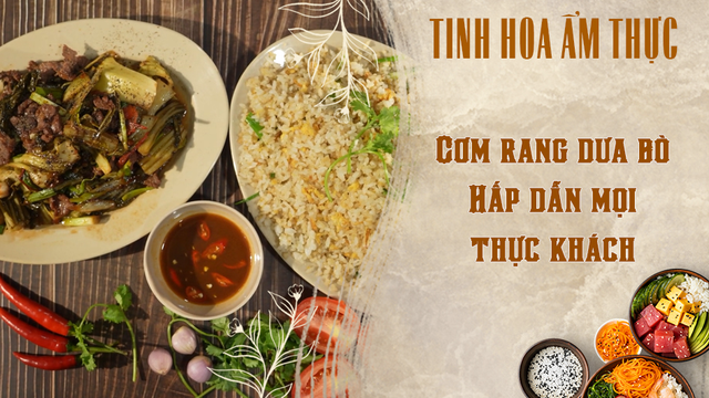 Cơm rang dưa bò - Hấp dẫn mọi thực khách