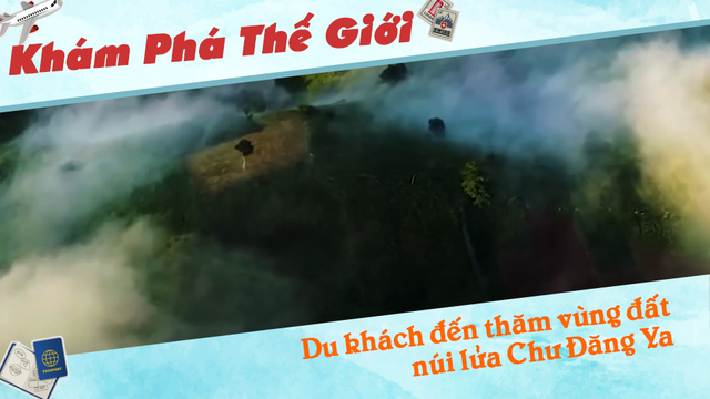 Du khách đến thăm vùng đất núi lửa Chư Đăng Ya