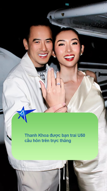 Thanh Khoa được bạn trai U50 cầu hôn trên trực thăng