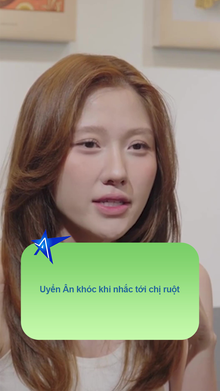 Uyển Ân khóc khi nhắc tới chị ruột