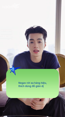 Negav rời xa hàng hiệu, thích dùng đồ giản dị