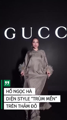 Hồ Ngọc Hà diện style 'trùm mền' trên thảm đỏ